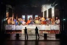 Vue de l'exposition 3 "Renaissance. De Vinci, Raphaël, Michel-Ange" - Atelier des Lumières